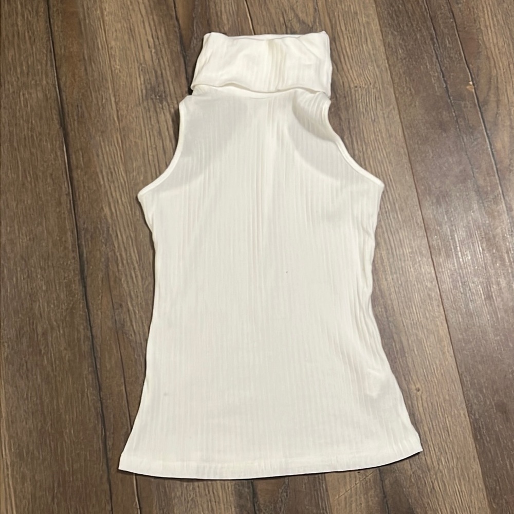 Sleeveless turtleneck